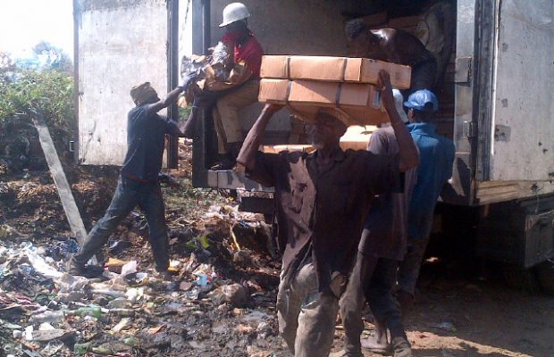 Photos: Customs destroys 250 cartons of poultry products in Ibadan, arrests one