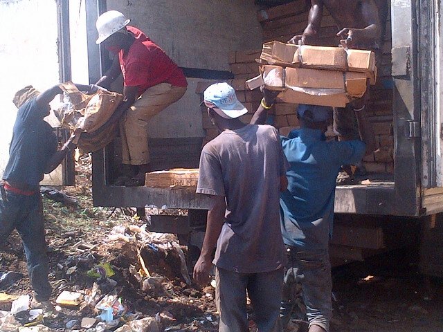 Photos: Customs destroys 250 cartons of poultry products in Ibadan, arrests one