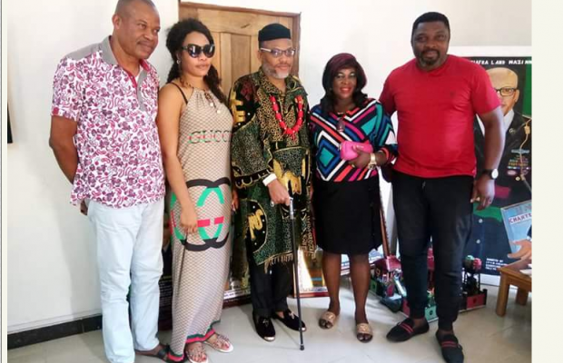 Mbaka, Steve Eboh, others visit Nnamdi Kanu [PHOTOS]