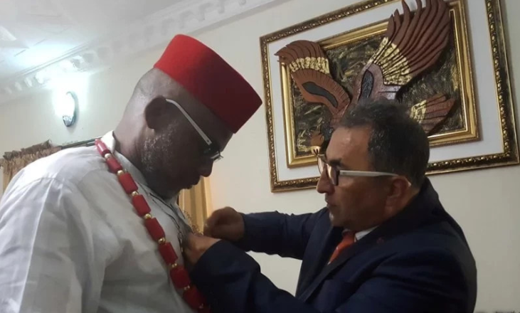 Biafra: Turkish Diplomat Visits Nnamdi Kanu [PHOTOS]
