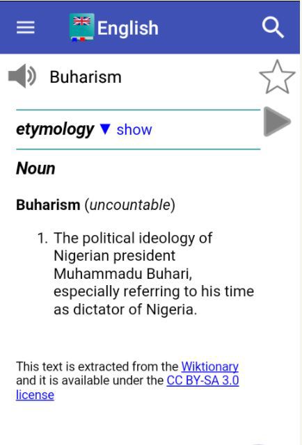 Buhari makes history, inspires new political term in English language [Screenshots]