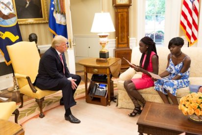 Chibok schoolgirls read letter to Trump - White House