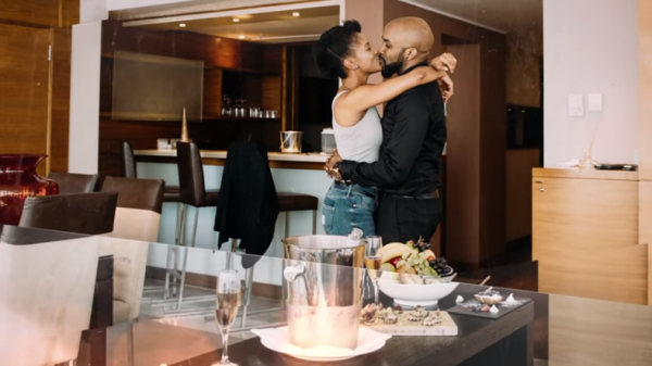 Never Seen Before Photos Of Banky W And Adesua Etomi's Engagement