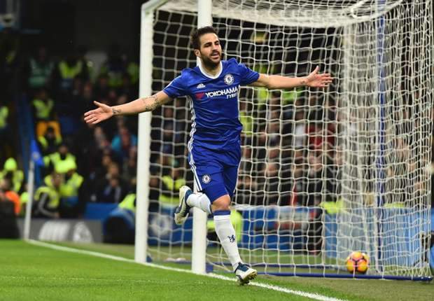 Hazard reacts as Fabregas leaves Chelsea