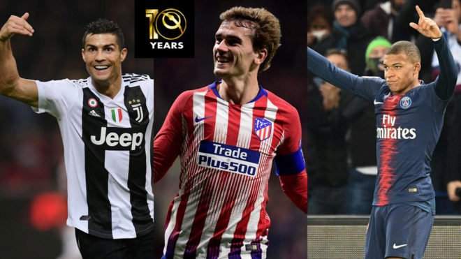 Ronaldo, Mbappe, Griezmann make Globe Soccer Awards final shortlist