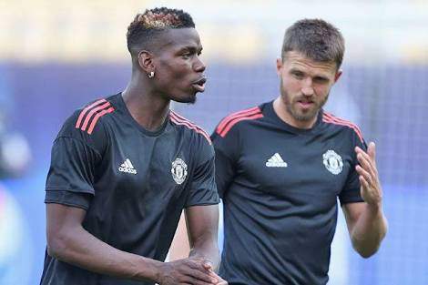 Carrick in training-ground clash with Pogba over Mourinho's sack
