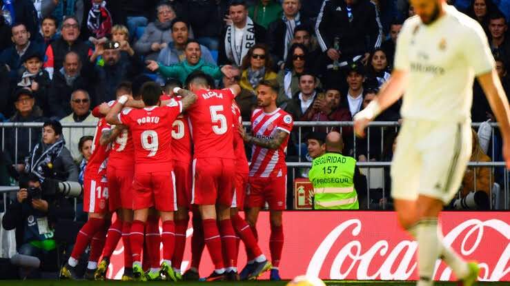 Sergio Ramos sent off as Girona shock Real Madrid