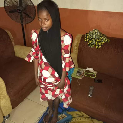 Sister to Secretary to the Adamawa State Govt allegedly brutalises her minor housemaid, had her legs chained and padlocked (Photos)