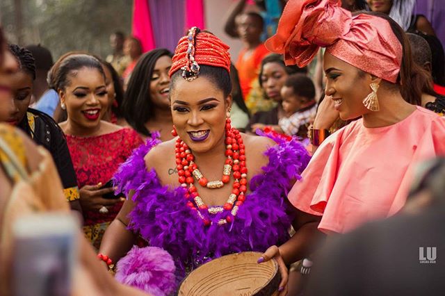 Photos from Beverly and her Oyinbo husband's Traditional Wedding