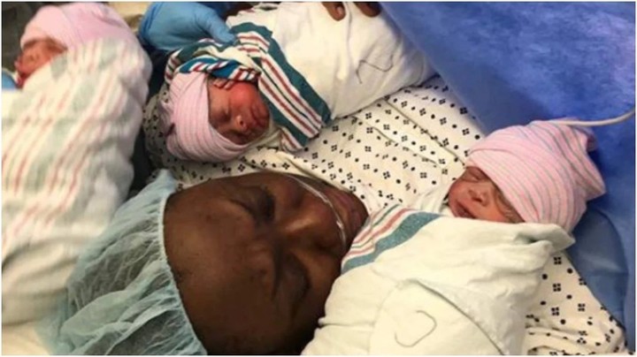 Nigerian Couple Expecting Twins Welcome Triplets After 9 Years Of Waiting (Photos)