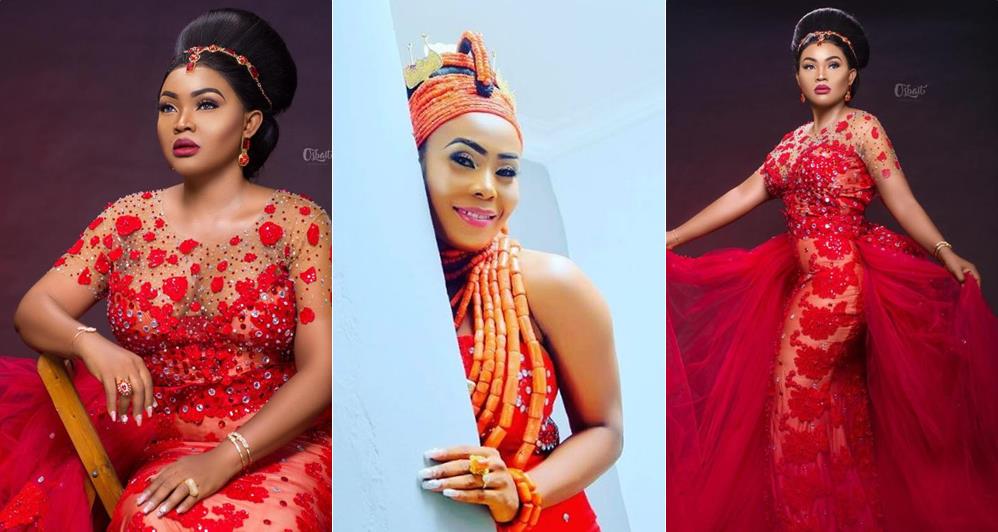 Nigerian Fashion Designer who gave out bride's wedding gown to Mercy Aigbe finally speaks