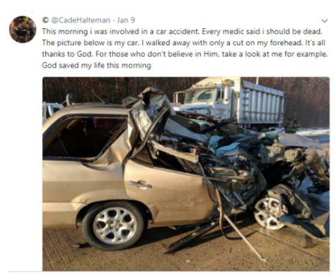 'I Should Be Dead But God Saved Me' - Man Shares Testimony After Surviving Auto-crash