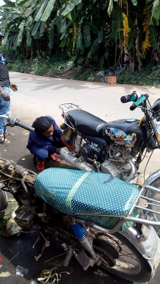 Meet Beautiful Female Motorcycle Mechanic Who Says She Doesn't Understand Anything Other Than Spanners & Engines