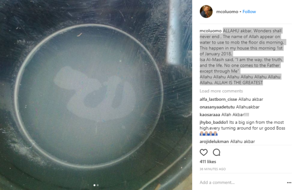 NURTW Boss, MC Oluomo Finds Name Of ALLAH On Water Meant For Cleaning Of His House