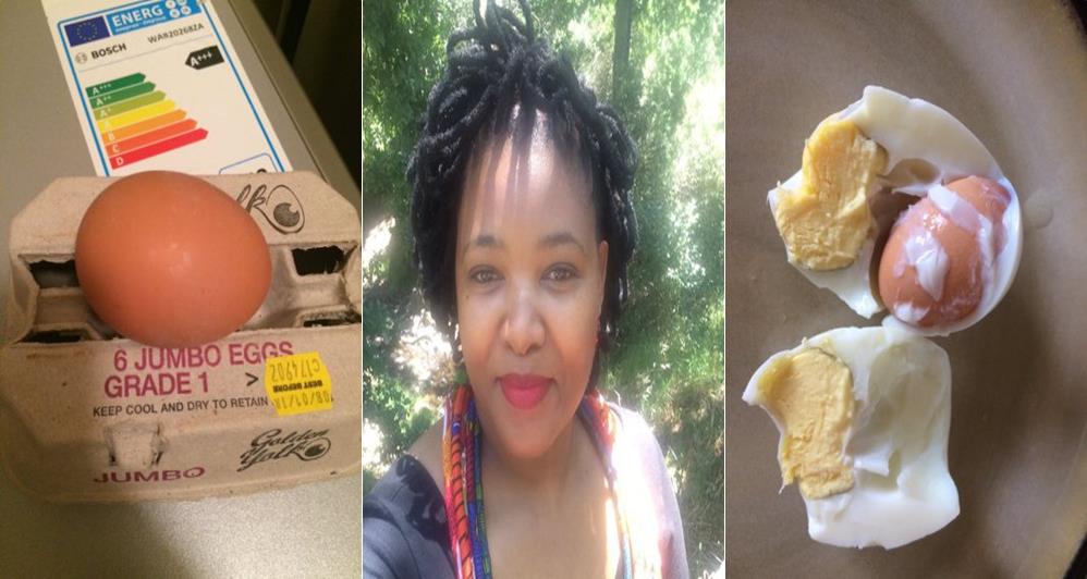 Nigerian Lady Finds A Fully Formed Egg Inside An Egg She Bought And Boiled