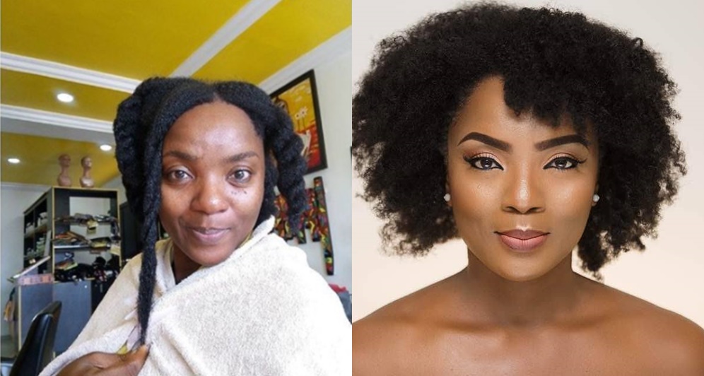 Actress Chioma Chukwuka Akpotha Shows Off Her Natural Hair In Makeup Free Photo