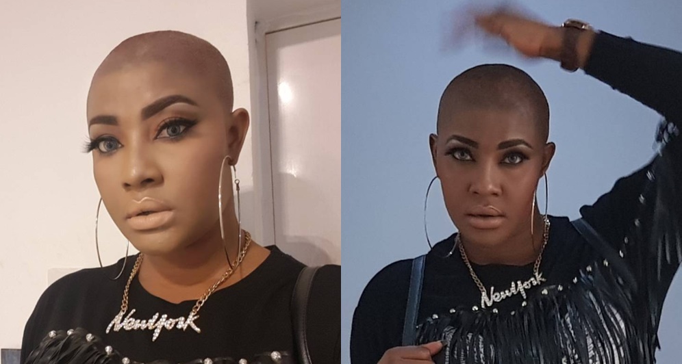 Actress Angela Okorie Goes Bald In New Pictures