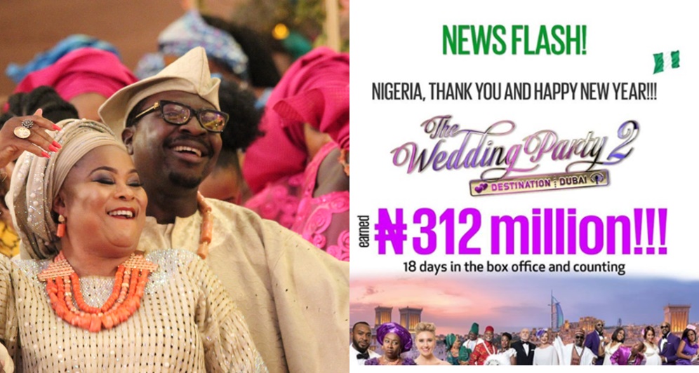 'The Wedding Party 2' Has Raked In N312 Million In Just 18 Days At The Cinemas