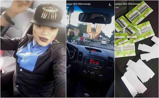 #BBNaija: Bobrisky Storms Unilag to Share Recharge Cards to vote for TBoss (Photos)