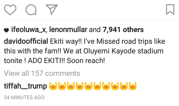 Davido Travels To Ekiti State By Road Amidst Heavy Security (Photos)