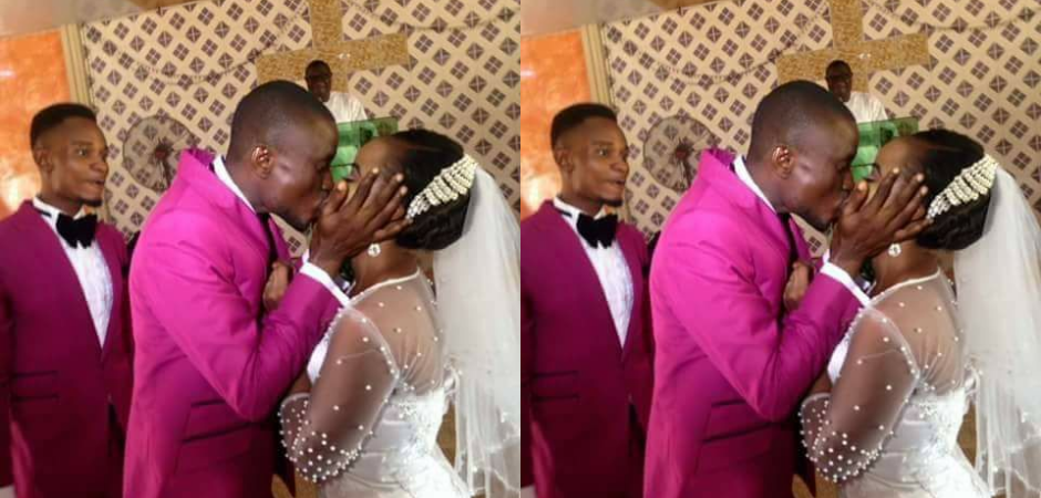 Couple's 'You May Kiss Your Bride' Photo Goes Viral...