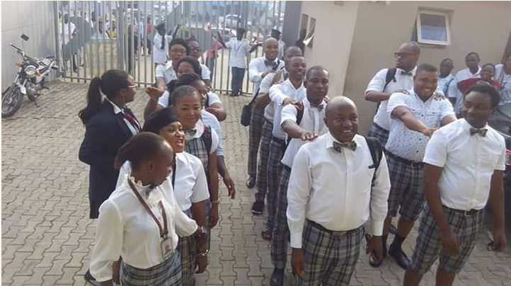Diamond Bank Staff Wear School Uniforms To Celebrate Children's Day (Photos)
