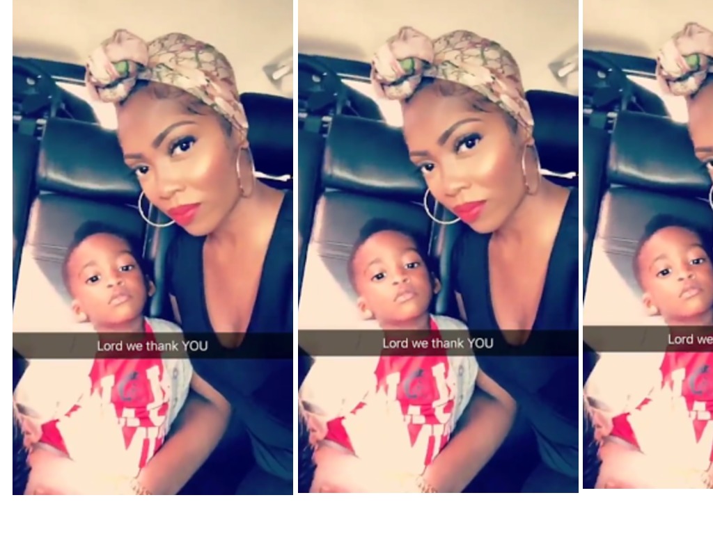 Tiwa Savage Shares Cute Photos With Her Son, Jam Jam