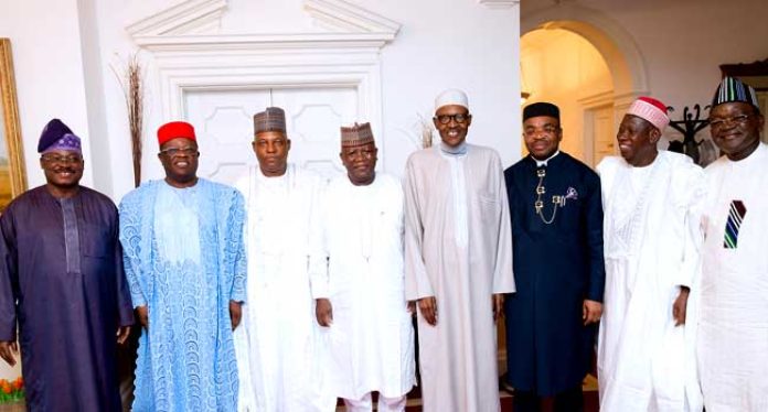 Seven governors meet Buhari in London  (Photo)
