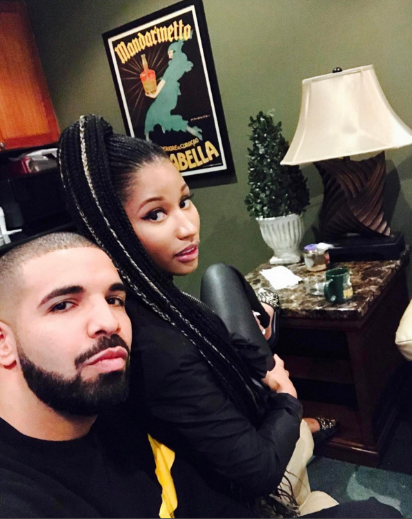 See Drake and Nicki Minaj's 1st selfie since her breakup with Meek Mill (Photo)