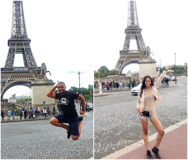 Alex Ekubo and his girlfriend, Fancy celebrate her birthday in Paris (Photos)