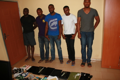 [PICS] EFCC Arrests 5 Internet Fraudsters (Yahoo boys) in Enugu State