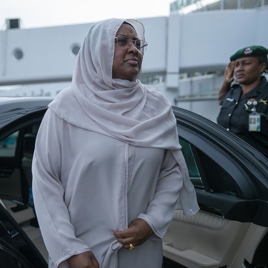 Aisha Returns To London To See Buhari