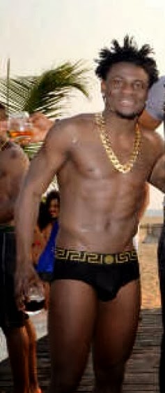 PHOTOS: Check Out Obafemi Martins Hot Body As He Poses In Versace Speedo Pants