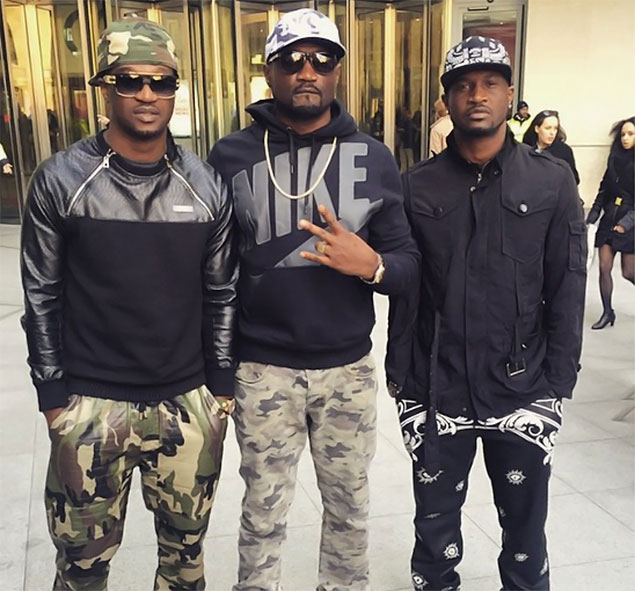 Video: P-Square Brothers Peter, Paul and Jude Okoye In Near Fist Fight at Lawyer's Office