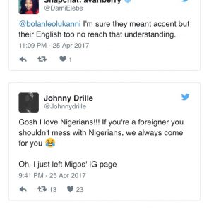 US Rap Group Migos; Say Nigerians Can't Speak Good English