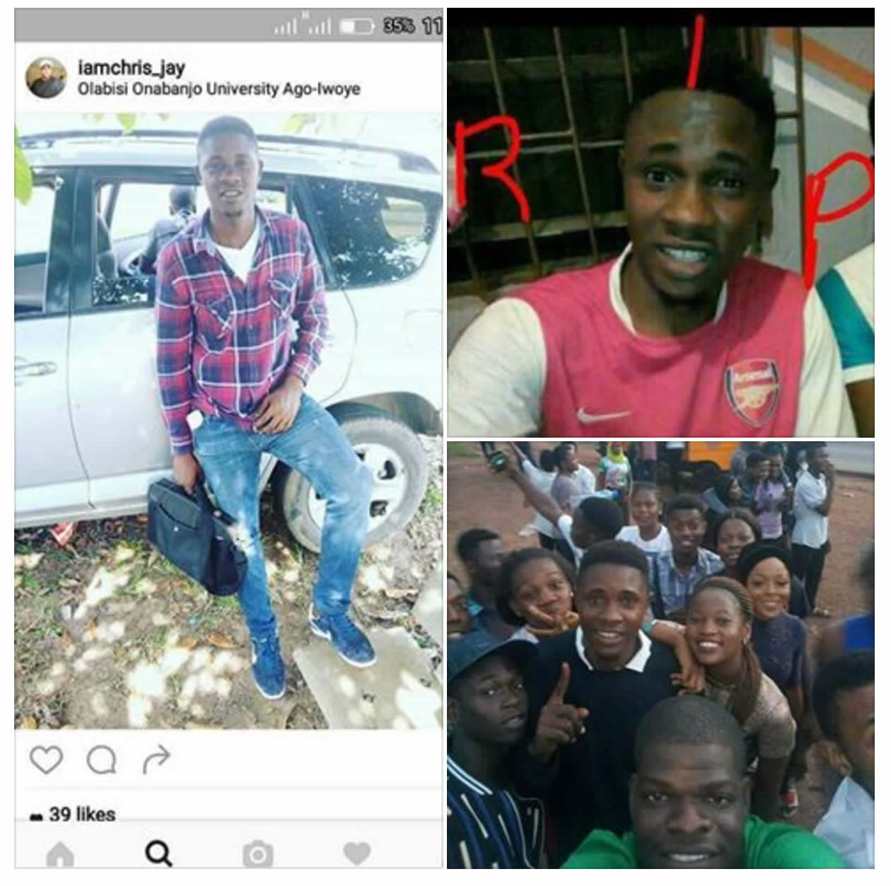 PHOTOS: OOU NASS president dies in accident few days to graduation
