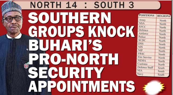 Southern groups knock Buhari's pro-North security appointments