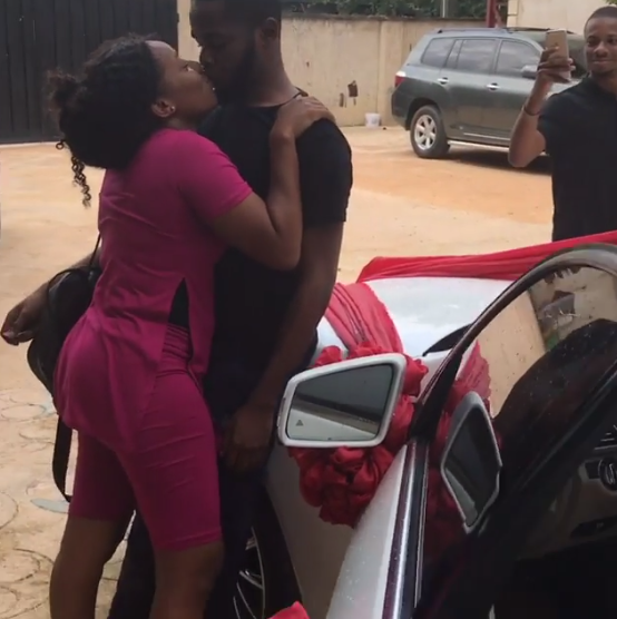 Nigerian Man Buys His Girlfriend 15million Benz 4Matic Car For Loving Him