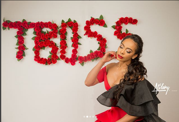 Exquisite Photos Of TBoss In Red As She Turns Year Older