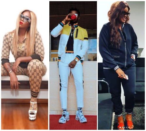 Wizkid, Davido, Tiwa Davage, Other Celebrities Wearing The Latest Tracksuit Fashion Trend (Photos)
