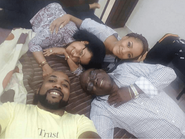 Adorable Photo Of Adesua Etomi With Banky W And His Parents