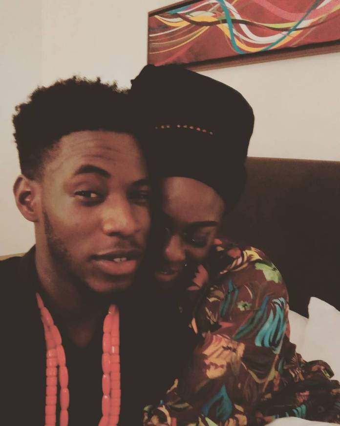 #BBNaija: Loved Up Photo Of Former Housemates, Soma & Uriel