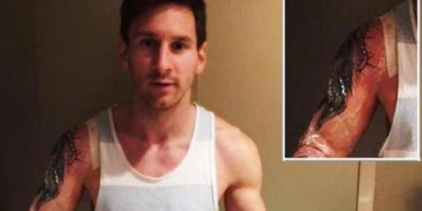 Photo: Lionel Messi Shows Off Third Tattoo