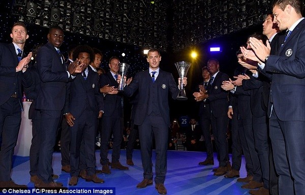 Hazard was an integral part of Chelsea's title winning team - and was recognised for his contribution