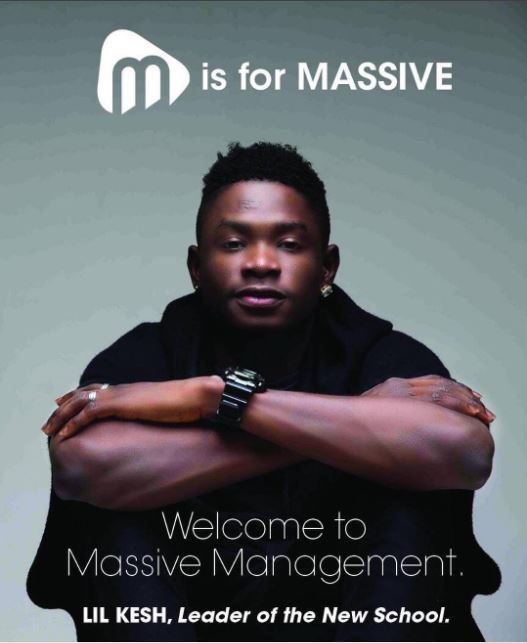 Lil Kesh Joins Massive Management After Leaving Olamide's YBNL (Pic)