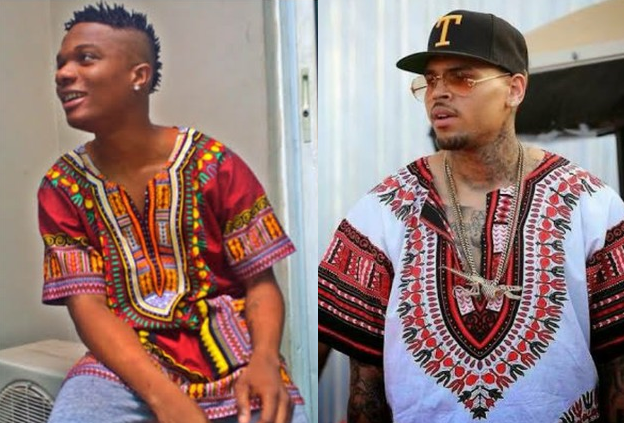 Wizkid Or Chris Brown...Who Rocked The Dashiki Top Better?