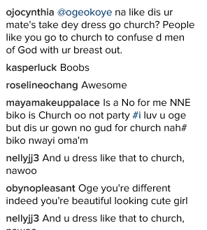 Photos: See What Nollywood Actress Oge Okoye Wore to Church That Got Her in Trouble