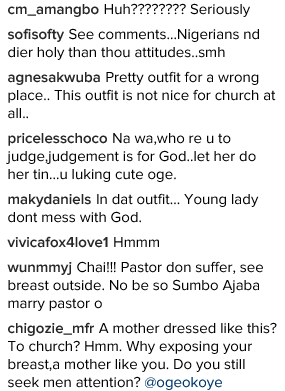 Photos: See What Nollywood Actress Oge Okoye Wore to Church That Got Her in Trouble