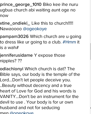 Photos: See What Nollywood Actress Oge Okoye Wore to Church That Got Her in Trouble