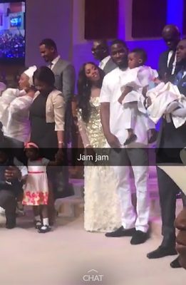 Happy Family!! Tiwa Savage, Teebillz And Their Son Pictured In Church (Photos)